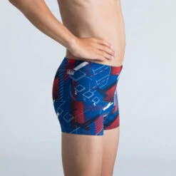 Boxer De Bain Natation Garçon - Fitib - Bleu Outremer / Rouge Fluo / Blanc -Default Template 5 boxer de bain natation garcon fitib bleu outremer rouge fluo blanc 2