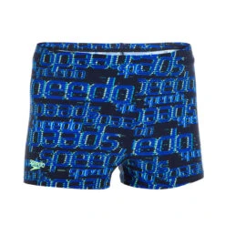 BOXER DE BAIN NATATION GARÇON SPEEDO IMPRIME BLEU