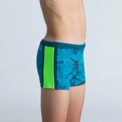 Boxer De Bain Natation Garçon - Yokob - Bleu Sombre / Vert Fluo -Default Template 5 boxer de bain natation garcon yokob bleu sombre vert fluo 2