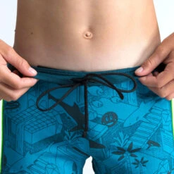 Boxer De Bain Natation Garçon - Yokob - Bleu Sombre / Vert Fluo -Default Template 5 boxer de bain natation garcon yokob bleu sombre vert fluo 4