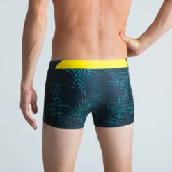 Boxer De Bain Natation Homme - Boxer 100 Full - Noir Jaune -Default Template 5 boxer de bain natation homme boxer 100 full noir jaune 2