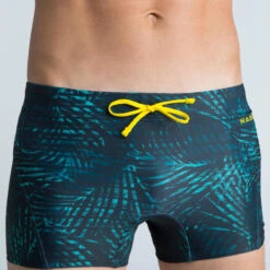 Boxer De Bain Natation Homme - Boxer 100 Full - Noir Jaune -Default Template 5 boxer de bain natation homme boxer 100 full noir jaune 3