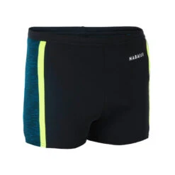 Devant -Default Template 5 boxer de bain natation homme yoko noir jaune bleu 1