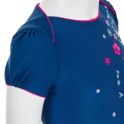 Haut De Maillot De Bain Bébé Fille Tankini Bleu Foncé Imprimé Fleurs -Default Template 5 haut de maillot de bain bebe fille tankini bleu fonce imprime fleurs 4