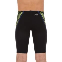 JAMMER DE NATATION GARÇON - FIRST - NOIR DOTS JAUNE ORANGE -Default Template 5 jammer de natation garcon first noir dots jaune orange 3