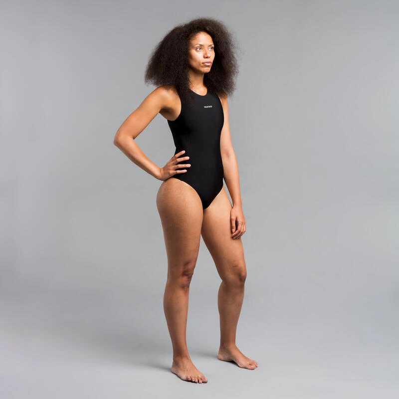 MAILLOT BAIN 1 PIÈCE WATER POLO FEMME UNI NOIR 4 MAILLOT BAIN 1 PIÈCE WATER POLO FEMME UNI NOIR – Image 2
