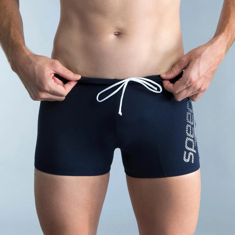 Maillot De Bain Boxer Homme Speedo Bleu Blanc 4 Maillot De Bain Boxer Homme Speedo Bleu Blanc – Image 2