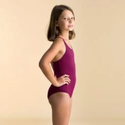 Maillot De Bain De Natation 1 Pièce Fille Basic Violet -Default Template 5 maillot de bain de natation 1 piece fille basic violet 2