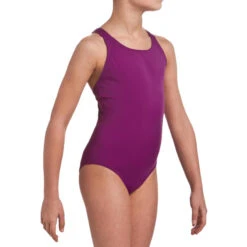 Maillot De Bain De Natation 1 Pièce Fille Leony Violet