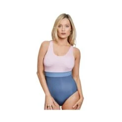 Dare 2b Maillot De Bain MAKE WAVES Femme (Rose Pâle / Gris Bleu)
