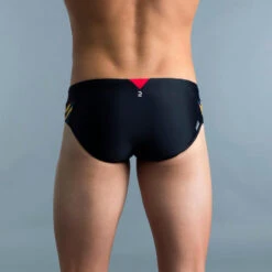 MAILLOT DE BAIN NATATION HOMME SLIP 900 YOKE PRINT KAL ROUGE -Default Template 5 maillot de bain natation homme slip 900 yoke print kal rouge 3