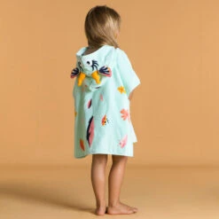 Poncho De Bain Coton Bébé - Gazelle Vert Menthe -Default Template 5 poncho de bain coton bebe gazelle vert menthe 2