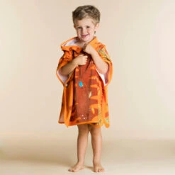 Poncho De Bain Coton Bébé - Tigre Orange-Marron -Default Template 5 poncho de bain coton bebe tigre orange marron 2