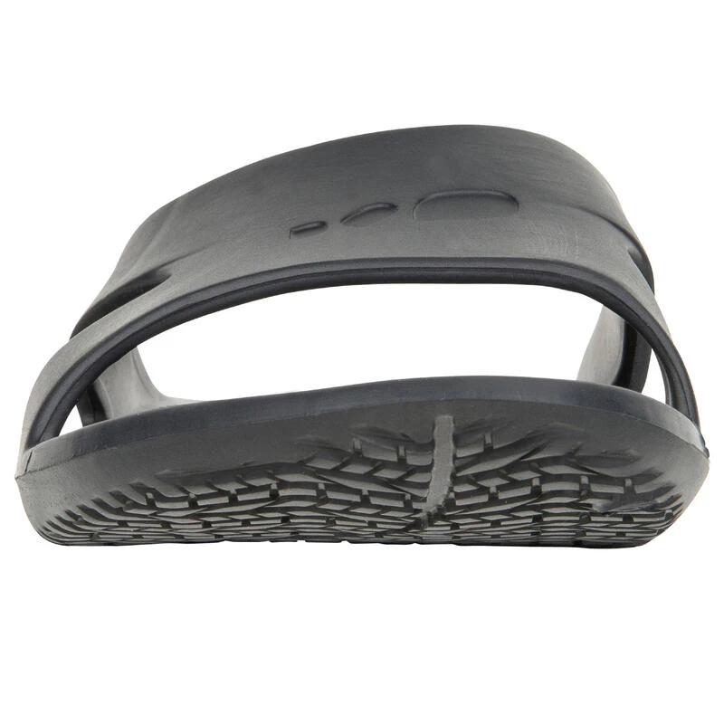 Sandale Claquette Piscine Homme SLAP 100 BASIC Gris 4 Sandale Claquette Piscine Homme SLAP 100 BASIC Gris – Image 2