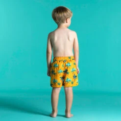 Short De Bain Bébé / Enfant Jaune Imprimé Palmiers -Default Template 5 short de bain bebe enfant jaune imprime palmiers 2