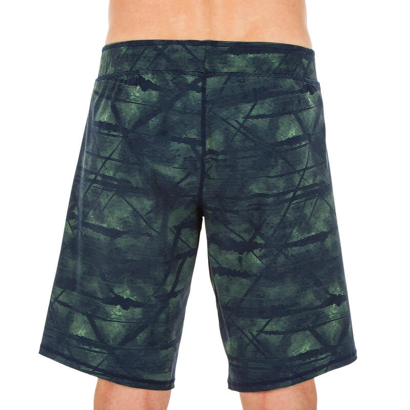 Short De Bain Natation Homme - Swimshort 100 Long - Tex Kaki 4 Short De Bain Natation Homme - Swimshort 100 Long - Tex Kaki – Image 2